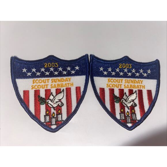 BSA 2003 Scout Sunday Scout Sabbath Vintage Patch New - Picture 1 of 4
